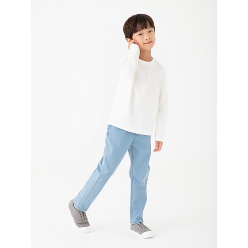 롤리트리 아동 베이직 긴팔 라운드넥 티셔츠: 편안함, 스타일, 내구성이 완벽한 조화