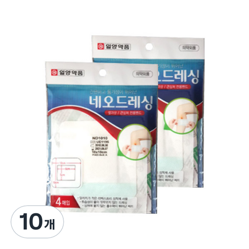 일양약품 네오드레싱 상처밴드 표준형, 4개입, 10개