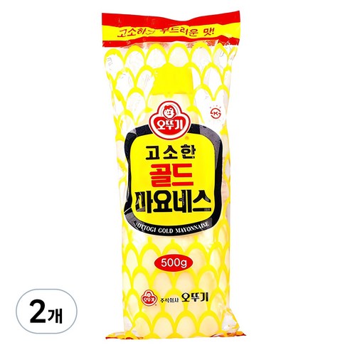 오뚜기 고소한 골드 마요네즈, 500g, 2개