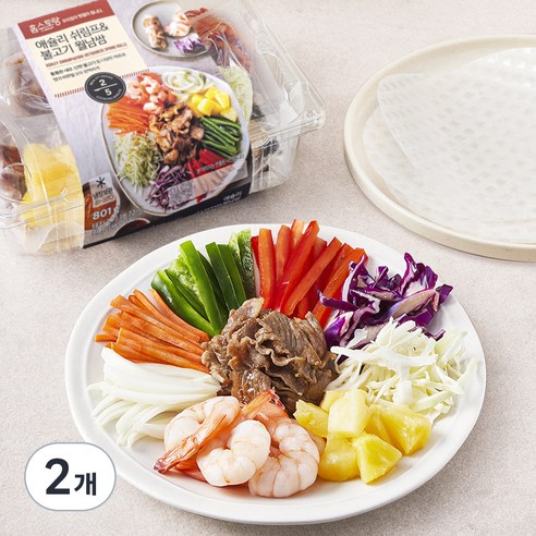 애슐리 쉬림프 앤 불고기 월남쌈 2인분, 801g, 2개