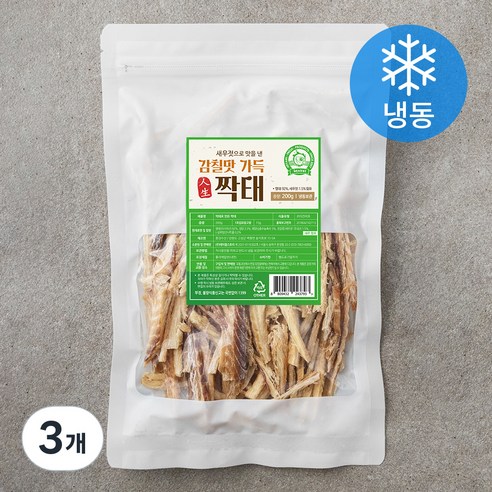 해야미 먹태로 만든 짝태 (냉동), 200g, 3개