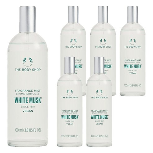 더바디샵 후레그런스 바디미스트 화이트 머스크향, 100ml, 6개