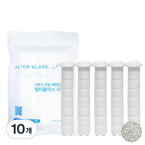 듀벨 샤워애 샤워기 호환 필터, 10개
