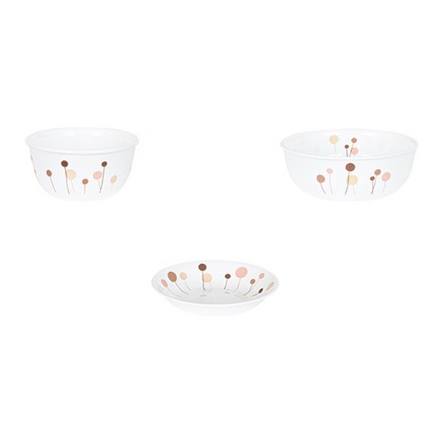 ****** 꽃솜 2인 접시세트: 봄날의 식탁을 수놓는 섬세한 아름다움