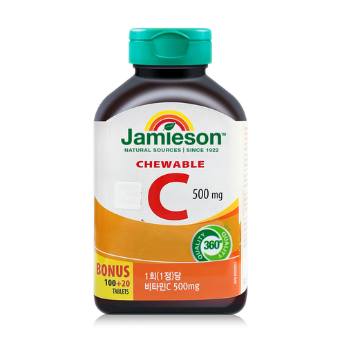 자미에슨 츄어블 비타민C 500mg 오렌지맛