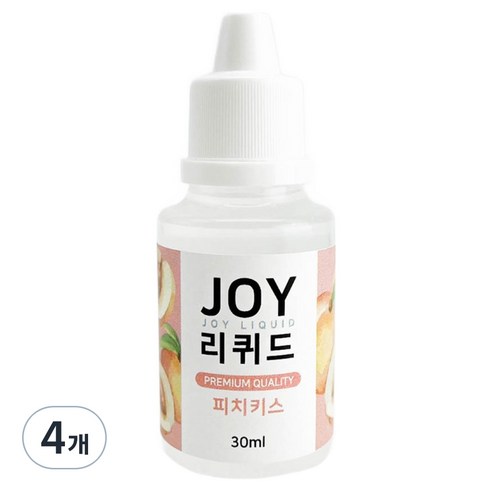 아로마조이 조이리퀴드 슬라임 향료 30ml, 4개, 피치키스