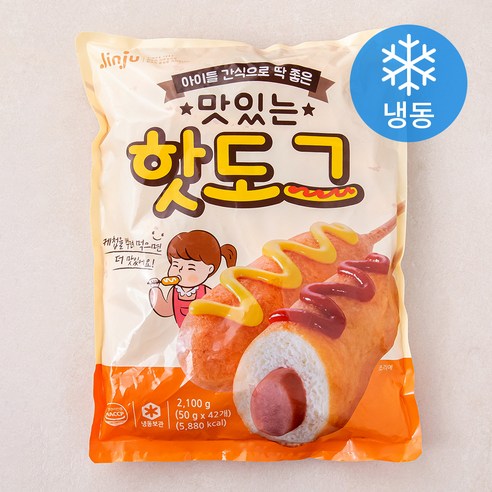 진주햄 맛있는 핫도그 42개입 (냉동), 2100g, 1개