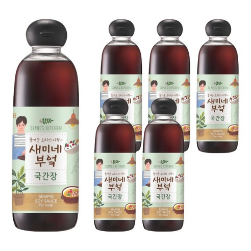 새미네부엌 국간장, 830ml, 6개