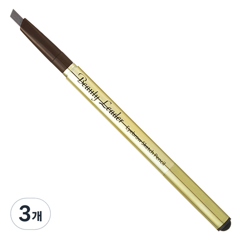 뷰티리더 아이브로우 스케치 펜슬 0.35g, 03호 진회색, 3개