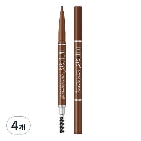 인터시스 오토 아이브로우 펜슬 10g, 05 갈색, 4개