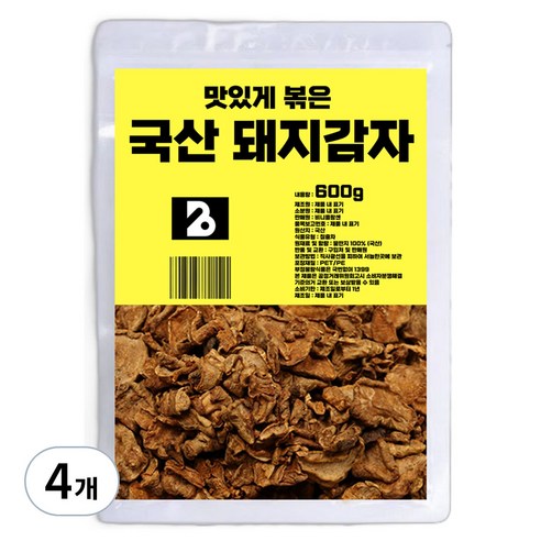 비니플랑센 맛있게 볶은 국산 돼지감자 차, 600g, 4개