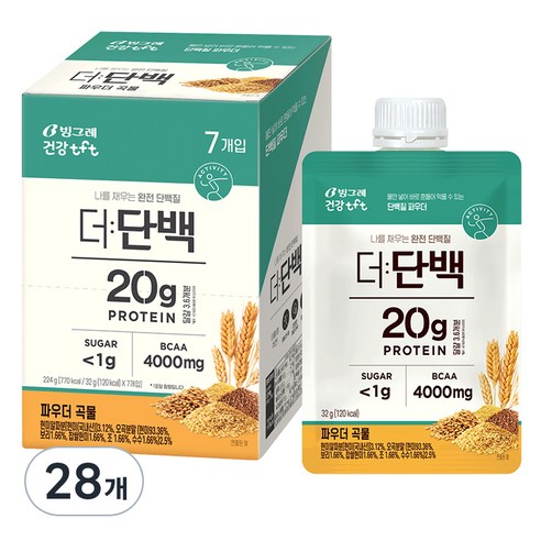 더단백 파우더 곡물 프로틴, 32g, 28개