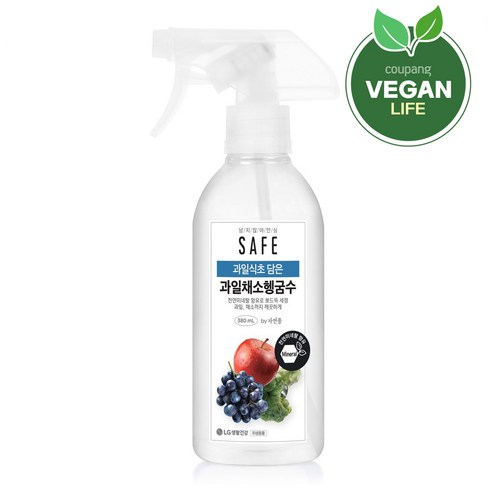 세이프 과일식초 담은 과일채소헹굼수, 380ml, 1개