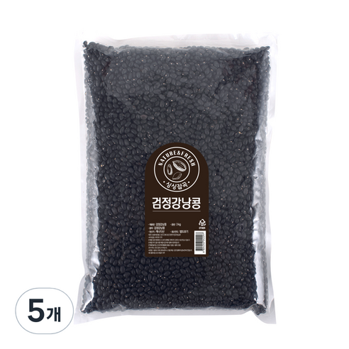 월드그린 싱싱 검정 강낭콩, 3kg, 5개