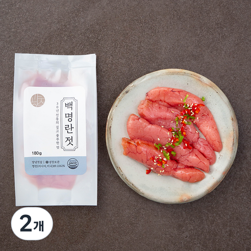 광천수산 백명란젓, 180g, 2개