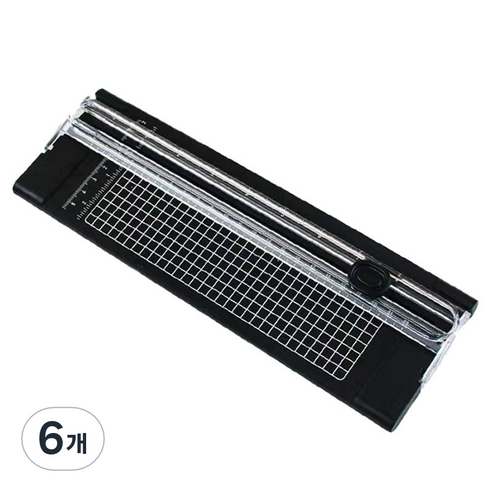 온업 컬러 종이 커터, 블랙, 6개