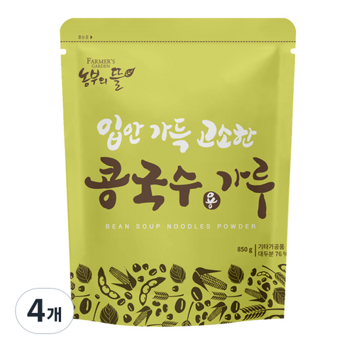 농부의뜰 콩국수용 가루, 850g, 4개