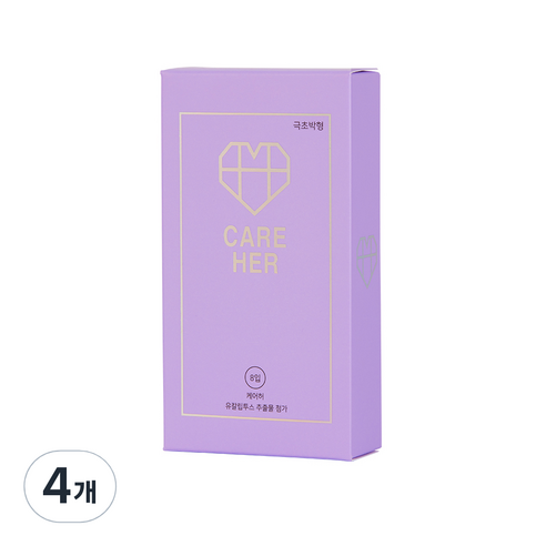 남성용콘돔 CARE HER ULTIMATE ULTRA THIN, 8개입, 4개
