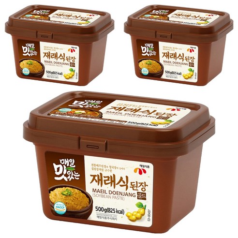 매일식품 매일 맛있는 재래식 된장 골드, 500g, 3개