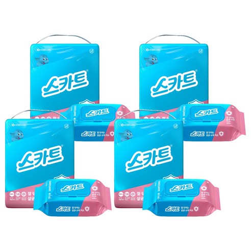 스카트 잘 닦이는 살균 소독 티슈, 16개