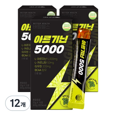 더존건강 배럴헬스 아르기닌 5000 15p, 300g, 12개