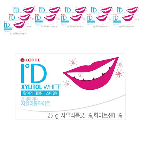 롯데자일리톨 아이디, 25g, 12개