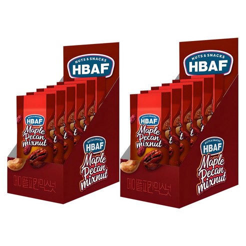 바프 넛츠앤스낵스 메이플피칸 믹스넛, 30g, 12개