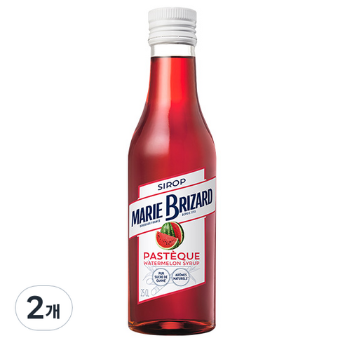 마리브리자드 워터멜론 시럽, 250ml, 2개
