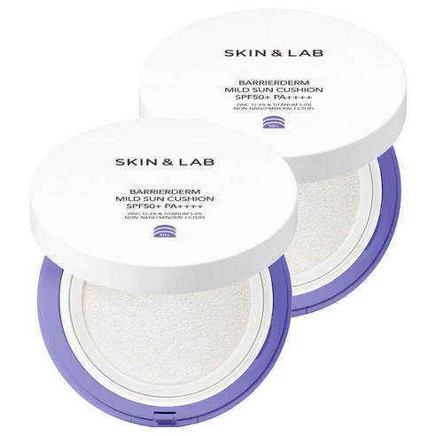 스킨앤랩 베리어덤 마일드 선 쿠션 SPF50+ PA++++, 25g, 2개