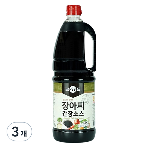 Gompyo 장아찌 간장소스, 1.9kg, 3개