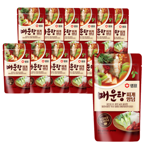 샘표 매운탕찌개 양념, 140g, 24개