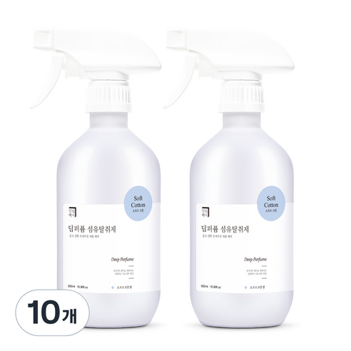 살림백서 딥퍼퓸 섬유탈취제, 500ml, 10개, 소프트코튼