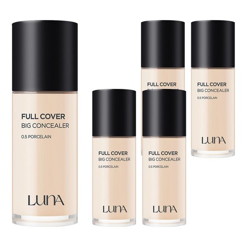 루나 롱래스팅 풀 커버 빅 컨실러 40g, 0.5호 포슬린, 5개