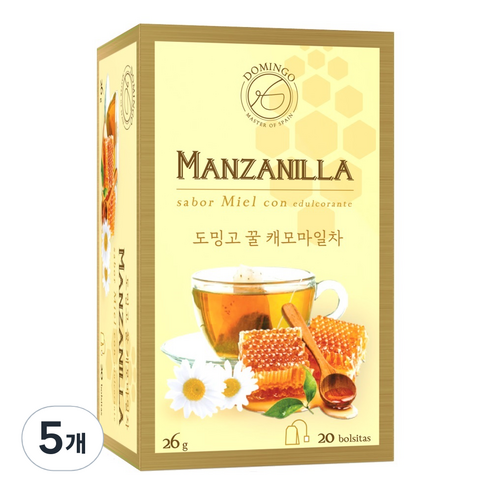 도밍고 꿀캐모마일차, 1.3g, 20개입, 5개