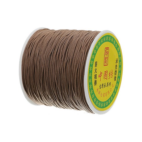 나일론 매듭실 실팔찌 만들기 0.8mm, Camel, 1개