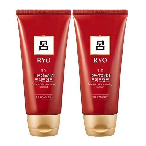 려 함빛 극손상 영양 헤어 트리트먼트, 180ml, 2개