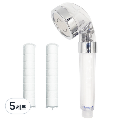마더센트 필터샤워기 라이트 + 필터 랜덤발송 2p, 5개, 혼합색상