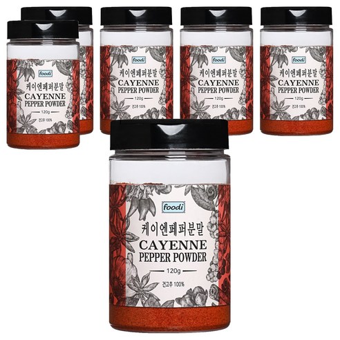 foodi 케이엔페퍼분말, 120g, 6개