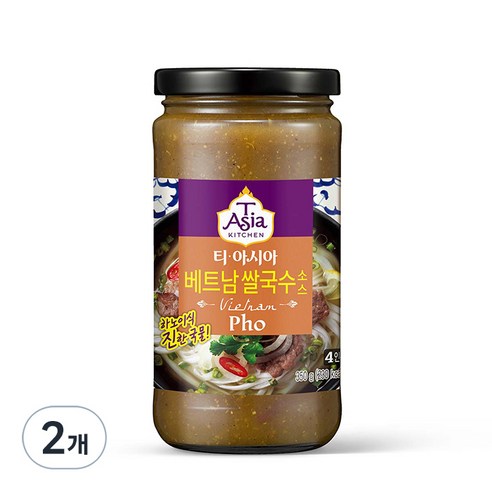 티아시아키친 베트남 쌀국수 소스, 350g, 2개