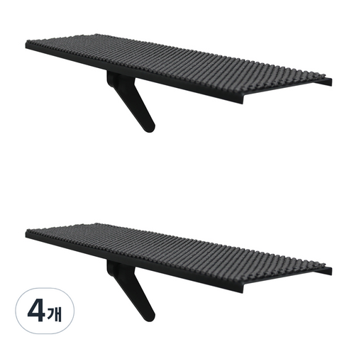 엘디엘마운트 티비 셋탑박스 공유기 사운드바 거치대 APL-S450, 블랙, 4개