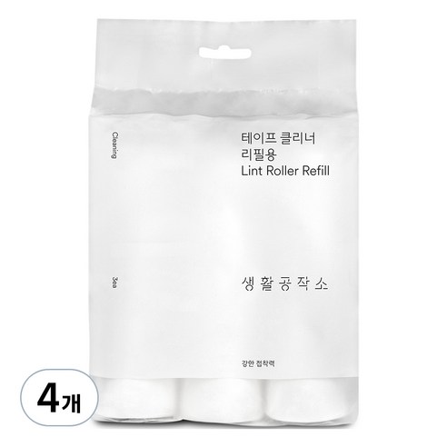 생활공작소 테이프 클리너 리필 3p, 4개