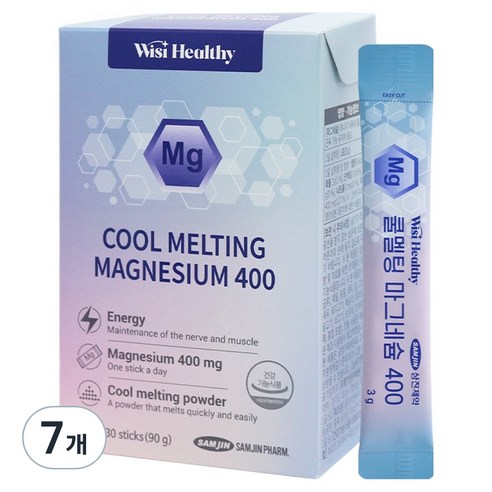위시헬씨 쿨멜팅 마그네슘 400, 90g, 7개