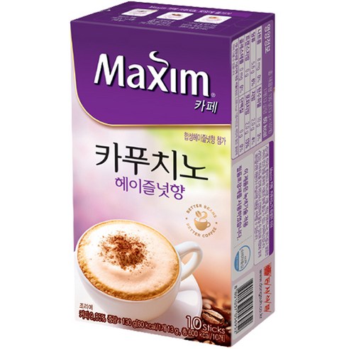 맥심 카페 카푸치노 헤이즐넛, 13g, 10개입, 1개