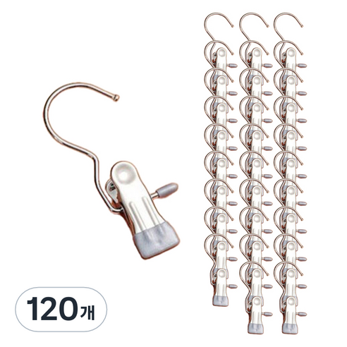 논슬립 외집게 옷걸이, 02 그레이, 120개