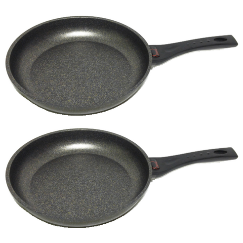 키친아트 열센서 통주물 양면마블 프라이팬, 28cm, 2개