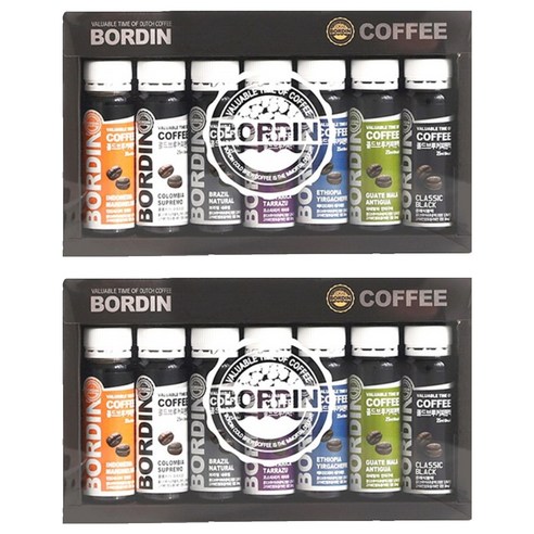 보르딘 콜드브루 더치커피 원액 7종 세트, 25ml, 7개입, 2세트