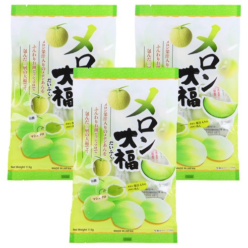 쿠보타 멜론 찹쌀떡, 113g, 3개