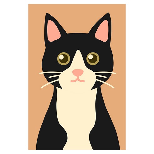 아트조이 DIY 명화그리기 10 x 15 cm, 삼색 고양이