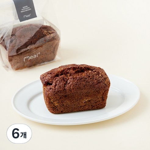 밀도 바나나파운드 케이크, 130g, 6개