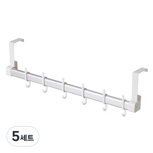 듀얼 도어 후크 행거, 혼합색상, 5세트